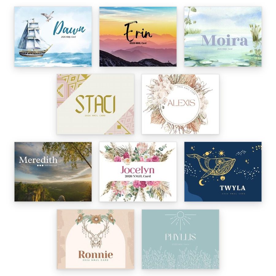 Ten custom name card cover designs, Set 2